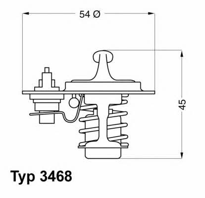 Wahler 3468.88D Thermostat, coolant 346888D: Buy near me in Poland at 2407.PL - Good price!