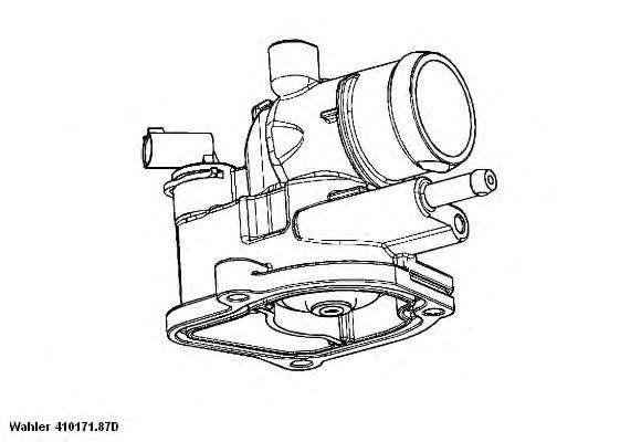 Wahler 410171.87D Thermostat housing 41017187D: Buy near me in Poland at 2407.PL - Good price!
