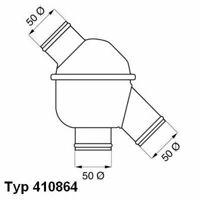 Wahler 410864.83D0 Thermostat, coolant 41086483D0: Buy near me in Poland at 2407.PL - Good price!