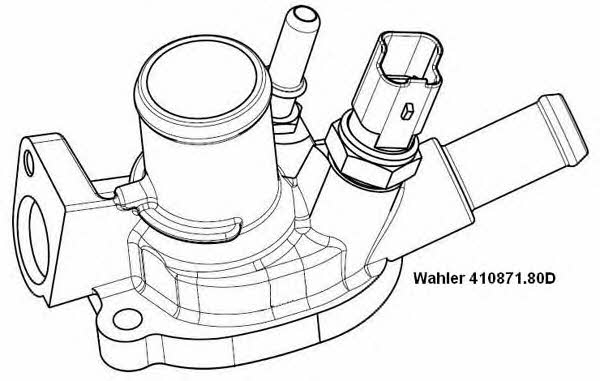 Wahler 410871.80D Thermostat, coolant 41087180D: Buy near me in Poland at 2407.PL - Good price!
