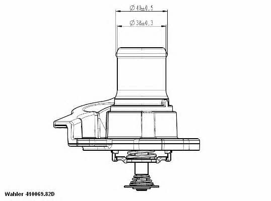 Wahler 410937.82D Термостат 41093782D: Отличная цена - Купить в Польше на 2407.PL!