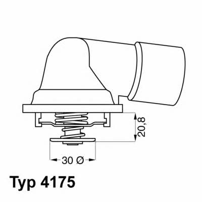 Wahler 4175.92D Thermostat housing 417592D: Buy near me in Poland at 2407.PL - Good price!