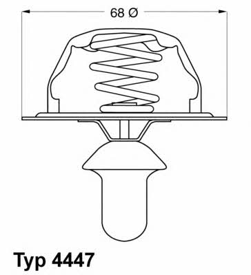 Wahler 4447.85D Thermostat, coolant 444785D: Buy near me in Poland at 2407.PL - Good price!