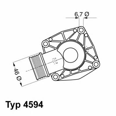 Wahler 4594.90D Thermostat, coolant 459490D: Buy near me in Poland at 2407.PL - Good price!
