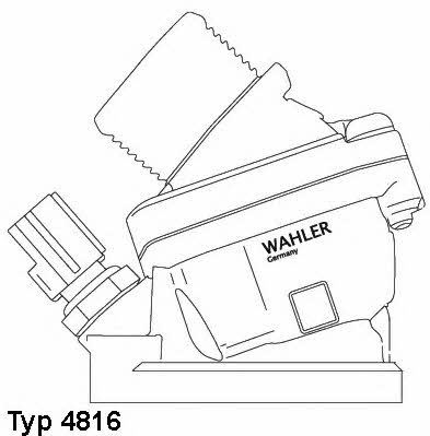 Wahler 4816.90D Thermostat, coolant 481690D: Buy near me in Poland at 2407.PL - Good price!