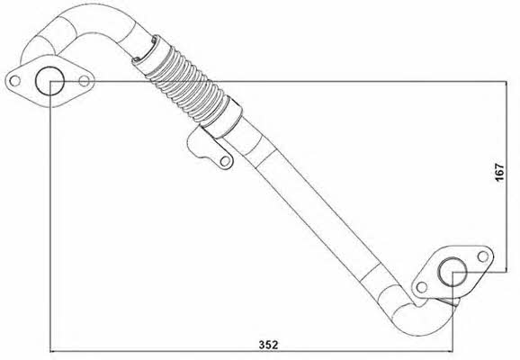  665104D Breather Hose for crankcase 665104D: Buy near me in Poland at 2407.PL - Good price!