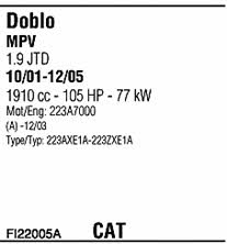 FI22005A Система випуску відпрацьованих газів FI22005A: Приваблива ціна - Купити у Польщі на 2407.PL!