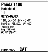  FIT04755A Система випуску відпрацьованих газів FIT04755A: Приваблива ціна - Купити у Польщі на 2407.PL!