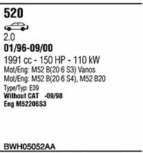 Walker BWH05052AA Abgasanlage BWH05052AA: Kaufen Sie zu einem guten Preis in Polen bei 2407.PL!