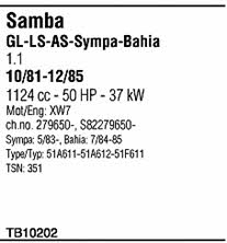  TB10202 Система выпуска отработаных газов TB10202: Отличная цена - Купить в Польше на 2407.PL!