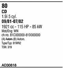  AD30818 Система выпуска отработаных газов AD30818: Отличная цена - Купить в Польше на 2407.PL!