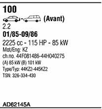  AD62145A Abgasanlage AD62145A: Kaufen Sie zu einem guten Preis in Polen bei 2407.PL!