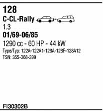  FI30302B Exhaust system FI30302B: Buy near me in Poland at 2407.PL - Good price!