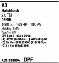  ADH19966A Exhaust system ADH19966A: Buy near me in Poland at 2407.PL - Good price!