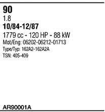  AR90001A Abgasanlage AR90001A: Kaufen Sie zu einem guten Preis in Polen bei 2407.PL!