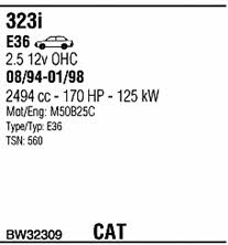 BW32309 Walker Exhaust system