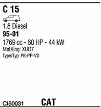 CI50031 Система выпуска отработаных газов CI50031: Отличная цена - Купить в Польше на 2407.PL!