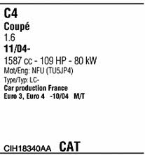  CIH18340AA Система выпуска отработаных газов CIH18340AA: Отличная цена - Купить в Польше на 2407.PL!