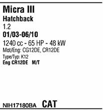  NIH17180BA Система випуску відпрацьованих газів NIH17180BA: Приваблива ціна - Купити у Польщі на 2407.PL!