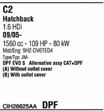  CIH26625AA Abgasanlage CIH26625AA: Kaufen Sie zu einem guten Preis in Polen bei 2407.PL!