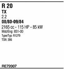 RE72007 Система выпуска отработаных газов RE72007: Отличная цена - Купить в Польше на 2407.PL!