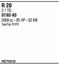  RE72010 Система выпуска отработаных газов RE72010: Отличная цена - Купить в Польше на 2407.PL!