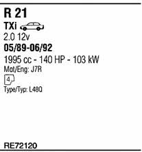  RE72120 Система випуску відпрацьованих газів RE72120: Приваблива ціна - Купити у Польщі на 2407.PL!