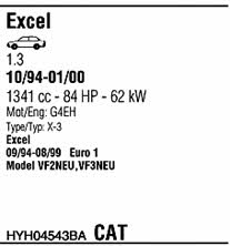 Walker HYH04543BA Система випуску відпрацьованих газів HYH04543BA: Приваблива ціна - Купити у Польщі на 2407.PL!