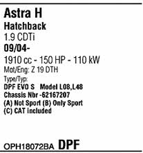  OPH18072BA Система випуску відпрацьованих газів OPH18072BA: Приваблива ціна - Купити у Польщі на 2407.PL!
