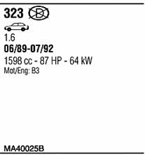 Walker MA40025B Система выпуска отработаных газов MA40025B: Отличная цена - Купить в Польше на 2407.PL!