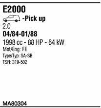 Walker MA80304 Система випуску відпрацьованих газів MA80304: Приваблива ціна - Купити у Польщі на 2407.PL!
