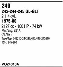  VO24010A Abgasanlage VO24010A: Kaufen Sie zu einem guten Preis in Polen bei 2407.PL!