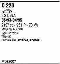  MB22007 Układ wydechowy MB22007: Dobra cena w Polsce na 2407.PL - Kup Teraz!