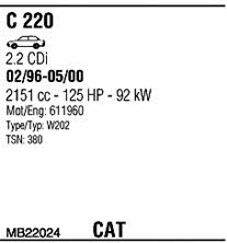  MB22024 Система випуску відпрацьованих газів MB22024: Приваблива ціна - Купити у Польщі на 2407.PL!