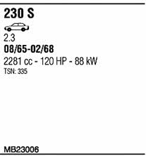 Walker MB23006 Układ wydechowy MB23006: Dobra cena w Polsce na 2407.PL - Kup Teraz!