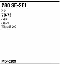  MB40200 Exhaust system MB40200: Buy near me in Poland at 2407.PL - Good price!