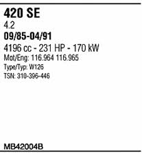  MB42004B Система выпуска отработаных газов MB42004B: Отличная цена - Купить в Польше на 2407.PL!