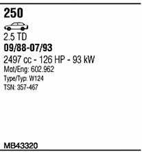 Walker MB43320 Система випуску відпрацьованих газів MB43320: Приваблива ціна - Купити у Польщі на 2407.PL!