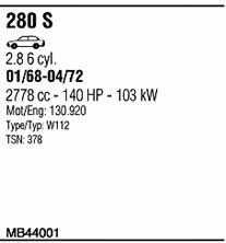  MB44001 Układ wydechowy MB44001: Dobra cena w Polsce na 2407.PL - Kup Teraz!