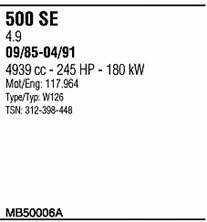 MB50006A Система выпуска отработаных газов MB50006A: Отличная цена - Купить в Польше на 2407.PL!