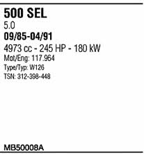  MB50008A Abgasanlage MB50008A: Kaufen Sie zu einem guten Preis in Polen bei 2407.PL!