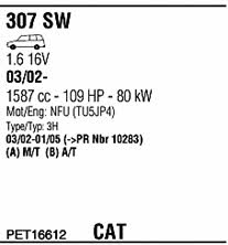  PET16612 Abgasanlage PET16612: Kaufen Sie zu einem guten Preis in Polen bei 2407.PL!