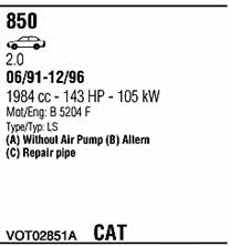  VOT02851A Exhaust system VOT02851A: Buy near me in Poland at 2407.PL - Good price!