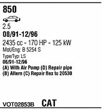  VOT02853B Exhaust system VOT02853B: Buy near me in Poland at 2407.PL - Good price!