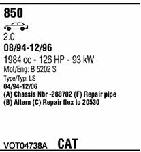  VOT04738A Exhaust system VOT04738A: Buy near me in Poland at 2407.PL - Good price!