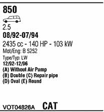  VOT04826A Exhaust system VOT04826A: Buy near me in Poland at 2407.PL - Good price!