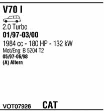 Walker VOT07926 Система выпуска отработаных газов VOT07926: Отличная цена - Купить в Польше на 2407.PL!