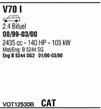  VOT12530B Układ wydechowy VOT12530B: Dobra cena w Polsce na 2407.PL - Kup Teraz!