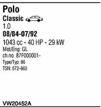 Walker VW20452A Układ wydechowy VW20452A: Dobra cena w Polsce na 2407.PL - Kup Teraz!