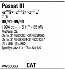  VW80333 Układ wydechowy VW80333: Dobra cena w Polsce na 2407.PL - Kup Teraz!